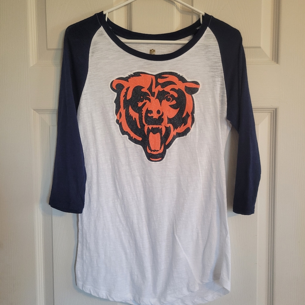 Chicago Bears NFL Juniors Raglan 3/4 sleeve NWOT